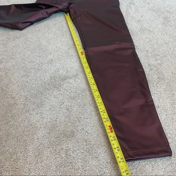 FREDDY WR.UP metallic leggings pants deep purple Sz M